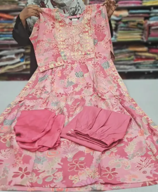 Nayra Cut Kurti with Bottom & Dupatta | TS1838